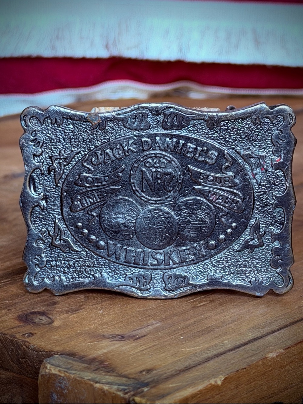 Vintage 1973 Jack Daniel’s Whiskey Belt Buckle (James Lind)